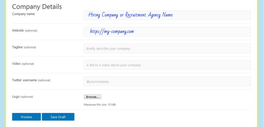 C Hiring Company Or Agency